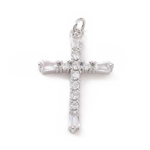 PandaHall Brass Micro Pave Cubic Zirconia Pendants, with Jump Ring, Religion Cross Charm, Platinum, 29.5x18.5x3.5mm, Hole: 3mm Brass+Cubic..., Clear
PandaHall Brass Micro Pave Cubic Zirconia Pendants, with Jump Ring, Religion Cross Charm, Platinum, 29.5x18.5x3.5mm, Hole: 3mm Brass+Cubic..., Clear