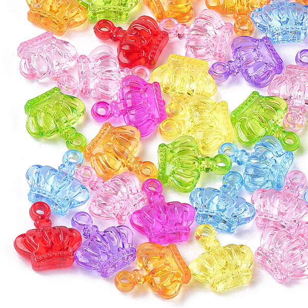 PandaHall Transparent Acrylic Pendants, Crown, Mixed Color, 21.5x20x7.5mm, Hole: 2.5mm, about 435pcs/500g Acrylic Crown Multicolor
PandaHall Transparent Acrylic Pendants, Crown, Mixed Color, 21.5x20x7.5mm, Hole: 2.5mm, about 435pcs/500g Acrylic Crown Multicolor