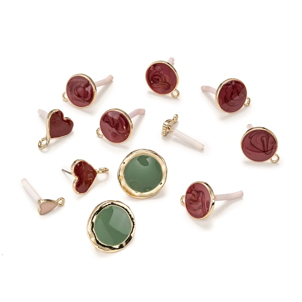 PandaHall Alloy Stud Earrings Findings, with Enamel and Loop, Mixed Shapes, Light Gold, 8~22x5~17.5mm, Pin: 0.7mm, Hole: 1.5~3mm Alloy Mixed..., Multicolor
PandaHall Alloy Stud Earrings Findings, with Enamel and Loop, Mixed Shapes, Light Gold, 8~22x5~17.5mm, Pin: 0.7mm, Hole: 1.5~3mm Alloy Mixed..., Multicolor