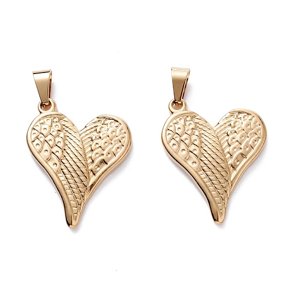 PandaHall 304 Stainless Steel Pendants, Wing, Golden, 34x28x4mm, Hole: 4.5x8mm 304 Stainless Steel Wing
PandaHall 304 Stainless Steel Pendants, Wing, Golden, 34x28x4mm, Hole: 4.5x8mm 304 Stainless Steel Wing