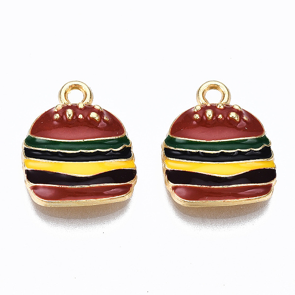 PandaHall Alloy Enamel Pendants, Cadmium Free & Lead Free, Light Gold, Hamburger, Colorful, 16x13x3mm, Hole: 1.6mm Alloy+Enamel Food
PandaHall Alloy Enamel Pendants, Cadmium Free & Lead Free, Light Gold, Hamburger, Colorful, 16x13x3mm, Hole: 1.6mm Alloy+Enamel Food