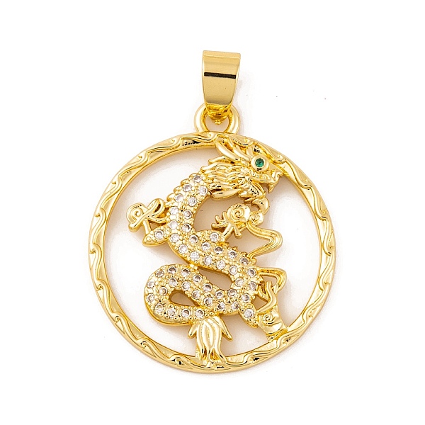 PandaHall Brass Micro Pave Cubic Zirconia Pendants, Real 18K Gold Plated Dragon Charms, Clear, 32x28.5x4mm, Hole: 7.5x4.5mm Brass+Cubic...
PandaHall Brass Micro Pave Cubic Zirconia Pendants, Real 18K Gold Plated Dragon Charms, Clear, 32x28.5x4mm, Hole: 7.5x4.5mm Brass+Cubic...