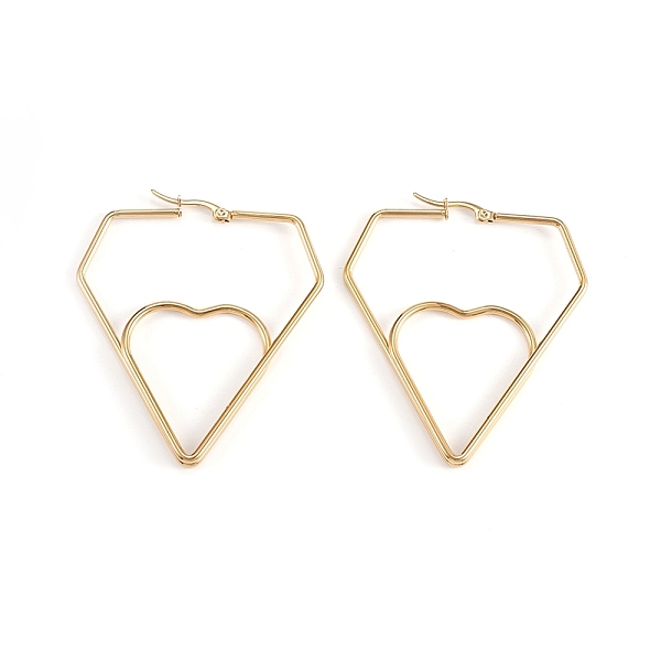 PandaHall (Jewelry Parties Factory Sale)201 Stainless Steel Hoop Earrings, with 304 Stainless Steel Pin, Hypoallergenic Earrings, Diamond...
PandaHall (Jewelry Parties Factory Sale)201 Stainless Steel Hoop Earrings, with 304 Stainless Steel Pin, Hypoallergenic Earrings, Diamond...