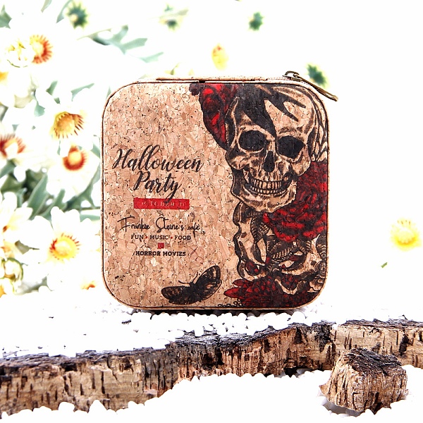 PandaHall Portable Skull Printed Square Cork Wood Jewelry Packaging Zipper Box for Necklaces Earrings Storage, Flower, 10x10x5cm Wood Flower..., Orange
PandaHall Portable Skull Printed Square Cork Wood Jewelry Packaging Zipper Box for Necklaces Earrings Storage, Flower, 10x10x5cm Wood Flower..., Orange