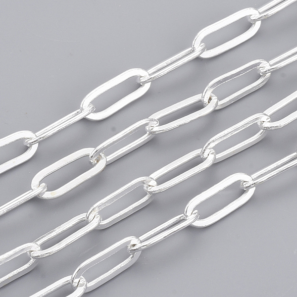 PandaHall Brass Paperclip Chains, Flat Oval, Drawn Elongated Cable Chains, Soldered, with Spool, Cadmium Free & Lead Free, Silver Color...
PandaHall Brass Paperclip Chains, Flat Oval, Drawn Elongated Cable Chains, Soldered, with Spool, Cadmium Free & Lead Free, Silver Color...