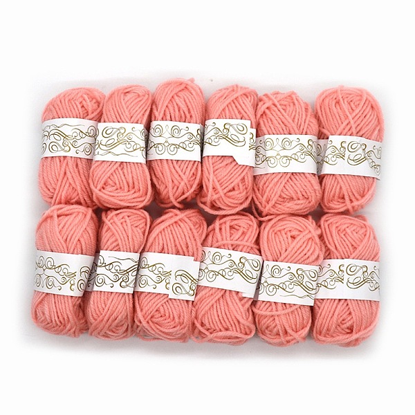 PandaHall 12 Skeins Polyester Knitting Yarn, Craft Yarn for Kids, Shawl Scarf Doll Crochet Supplies, Light Coral, 2mm, about 21.87 Yards...
PandaHall 12 Skeins Polyester Knitting Yarn, Craft Yarn for Kids, Shawl Scarf Doll Crochet Supplies, Light Coral, 2mm, about 21.87 Yards...
