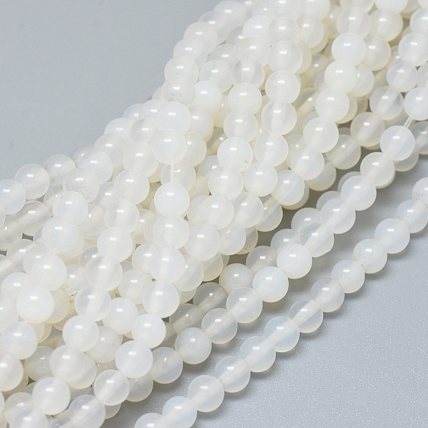 PandaHall Natural White Agate Beads Strands, Grade A, Round, 4~4.5mm, Hole: 0.5mm, about 92~94 pcs/Strand, 14.5 inch(37 cm) Natural Agate...
PandaHall Natural White Agate Beads Strands, Grade A, Round, 4~4.5mm, Hole: 0.5mm, about 92~94 pcs/Strand, 14.5 inch(37 cm) Natural Agate...