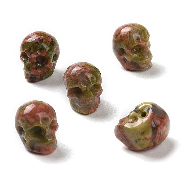 PandaHall Natural Unakite Beads, Halloween Skull, 11~11.5x8.5~9x11~11.5mm, Hole: 0.9~1mm Unakite Skull
PandaHall Natural Unakite Beads, Halloween Skull, 11~11.5x8.5~9x11~11.5mm, Hole: 0.9~1mm Unakite Skull