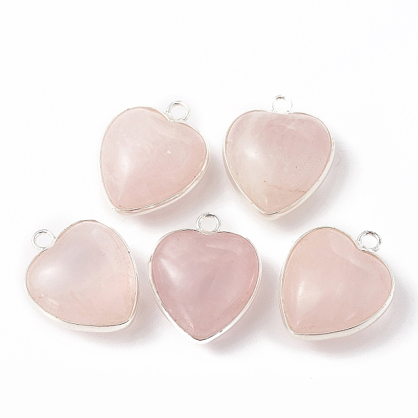 PandaHall Natural Rose Quartz Pendants, with Silver Color Plated Brass Findings, Heart Charms, 18~19x15~17x7~10mm, Hole: 2mm Rose Quartz...
PandaHall Natural Rose Quartz Pendants, with Silver Color Plated Brass Findings, Heart Charms, 18~19x15~17x7~10mm, Hole: 2mm Rose Quartz...