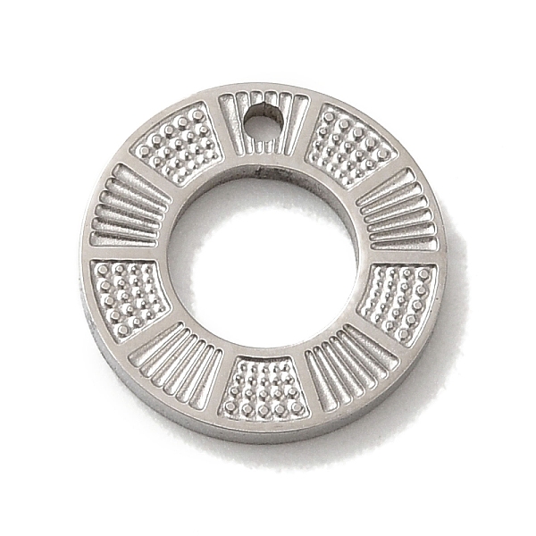 PandaHall 304 Stainless Steel Charms, Textured and Laser Cut, Round Ring Charm, Stainless Steel Color, 12x1.5mm, Hole: 1.2mm 304 Stainless...
PandaHall 304 Stainless Steel Charms, Textured and Laser Cut, Round Ring Charm, Stainless Steel Color, 12x1.5mm, Hole: 1.2mm 304 Stainless...