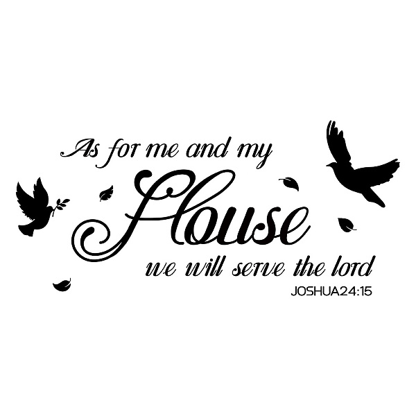 PandaHall SUPERDANT Bible Text Wall Decals Family Theme Wall Stickers As for Me and My House We Will Serve The Lord Wall Sticker Black...
PandaHall SUPERDANT Bible Text Wall Decals Family Theme Wall Stickers As for Me and My House We Will Serve The Lord Wall Sticker Black...