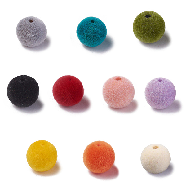 PandaHall Flocky Acrylic Beads, Round, Mixed Color, 11~12mm, Hole: 2.2mm Acrylic Round Multicolor
PandaHall Flocky Acrylic Beads, Round, Mixed Color, 11~12mm, Hole: 2.2mm Acrylic Round Multicolor