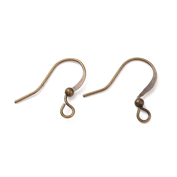 PandaHall Antique Bronze Brass Earring Hooks Ear Wire Hooks, with Ball and Horizontal Loop, Nickel Free, 15mm, Hole: 2mm, Pin: 0.7mm Brass
PandaHall Antique Bronze Brass Earring Hooks Ear Wire Hooks, with Ball and Horizontal Loop, Nickel Free, 15mm, Hole: 2mm, Pin: 0.7mm Brass