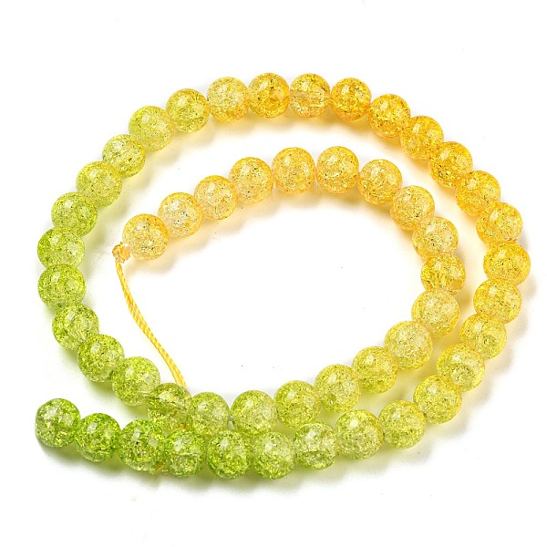 PandaHall Spray Painted Crackle Glass Beads Strands, Gradient Color, Segmented Multi-color Beads, Round, Yellow Green, 8mm, Hole: 1mm, about...
PandaHall Spray Painted Crackle Glass Beads Strands, Gradient Color, Segmented Multi-color Beads, Round, Yellow Green, 8mm, Hole: 1mm, about...