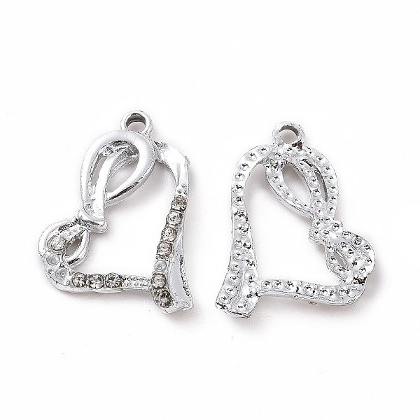 PandaHall Alloy Pendants, with Crystal Rhinestone, Heart Charm, Infinity Love Charm, Platinum, 18.5x20.5x3mm, Hole: 1.8mm Alloy+Rhinestone..., Clear
PandaHall Alloy Pendants, with Crystal Rhinestone, Heart Charm, Infinity Love Charm, Platinum, 18.5x20.5x3mm, Hole: 1.8mm Alloy+Rhinestone..., Clear