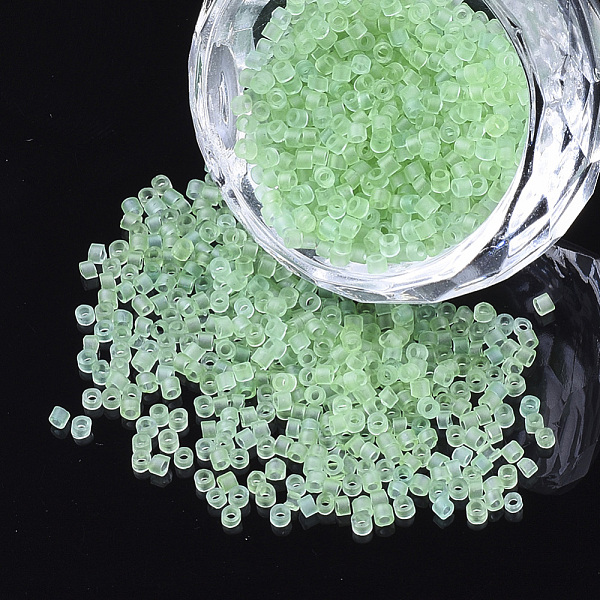 PandaHall Transparent Glass Cylinder Beads, Seed Beads, Frosted Colours, Round Hole, Light Green, 1.5~2x1~2mm, Hole: 0.8mm, about...
PandaHall Transparent Glass Cylinder Beads, Seed Beads, Frosted Colours, Round Hole, Light Green, 1.5~2x1~2mm, Hole: 0.8mm, about...