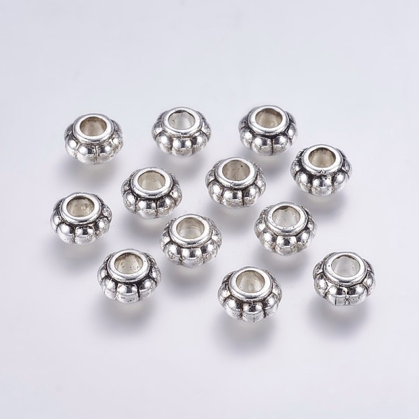 PandaHall CCB Plastic Beads, Bumpy Beads, Rondelle, Antique Silver, 13.5x8mm, Hole: 6mm Plastic Rondelle
PandaHall CCB Plastic Beads, Bumpy Beads, Rondelle, Antique Silver, 13.5x8mm, Hole: 6mm Plastic Rondelle