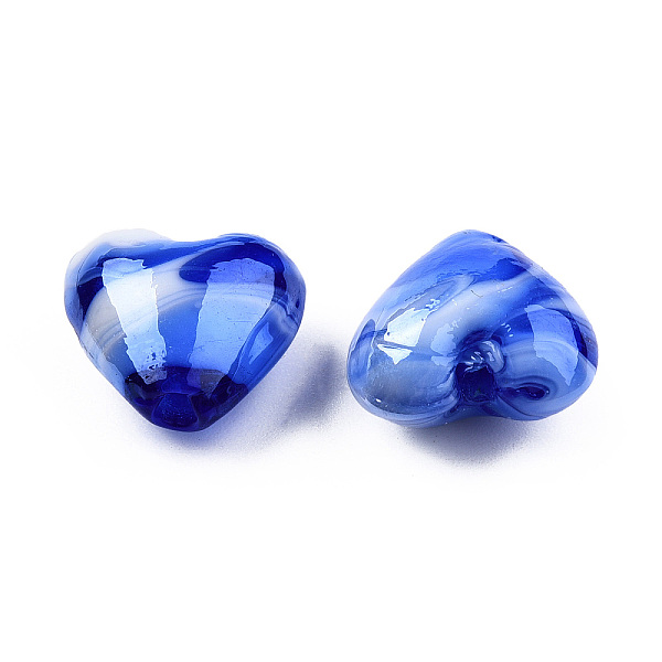 PandaHall Handmade Lampwork Beads, Pearlized, Blue, 16x16x8.5mm, Hole: 1.4mm Lampwork Heart Blue
PandaHall Handmade Lampwork Beads, Pearlized, Blue, 16x16x8.5mm, Hole: 1.4mm Lampwork Heart Blue