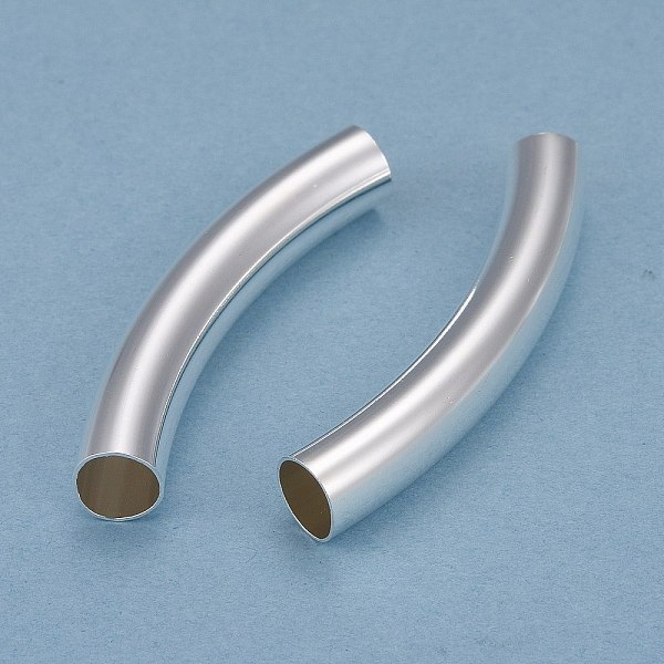 PandaHall Brass Tube Beads, Long-Lasting Plated, Curved Beads, Tube, 925 Sterling Silver Plated, 43x7mm, Hole: 6mm Brass Tube
PandaHall Brass Tube Beads, Long-Lasting Plated, Curved Beads, Tube, 925 Sterling Silver Plated, 43x7mm, Hole: 6mm Brass Tube