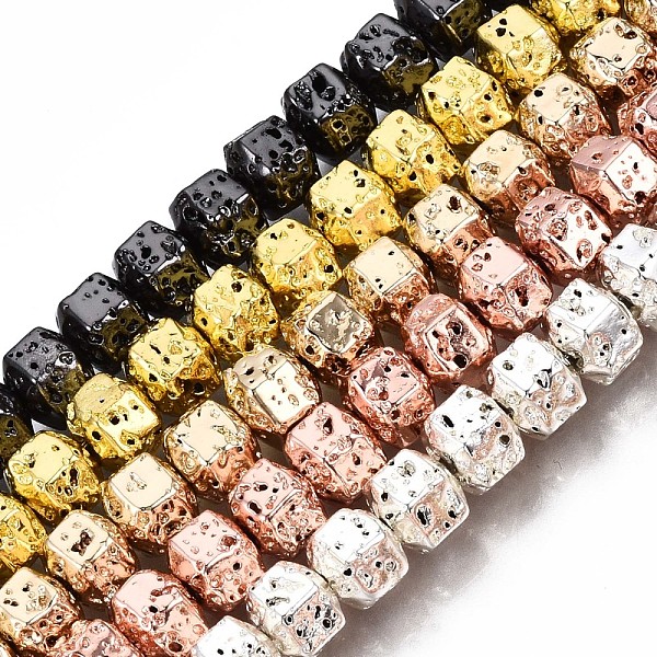 PandaHall Electroplated Natural Lava Rock Beads Strands, Hexagon, Bumpy, Mixed Color, 6.5x7x5.5mm, Hole: 1.2mm, about 73pcs/strand, 15.55...
PandaHall Electroplated Natural Lava Rock Beads Strands, Hexagon, Bumpy, Mixed Color, 6.5x7x5.5mm, Hole: 1.2mm, about 73pcs/strand, 15.55...
