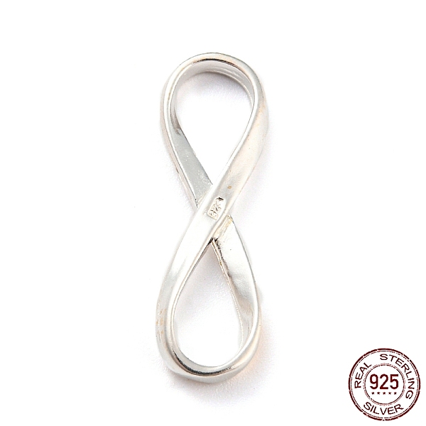 PandaHall 925 Sterling Silver Pendants, Infinity Charms, with 925 Stamp, Silver, 24.5x7.8x2.5mm, Hole: 8x5mm Sterling Silver Infinity
PandaHall 925 Sterling Silver Pendants, Infinity Charms, with 925 Stamp, Silver, 24.5x7.8x2.5mm, Hole: 8x5mm Sterling Silver Infinity