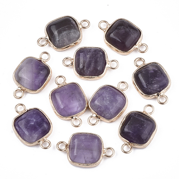 PandaHall Natural Amethyst Links connectors, with Brass Findings, Square, Golden, 21x13x5~5.5mm, Hole: 2.5mm Amethyst Square
PandaHall Natural Amethyst Links connectors, with Brass Findings, Square, Golden, 21x13x5~5.5mm, Hole: 2.5mm Amethyst Square