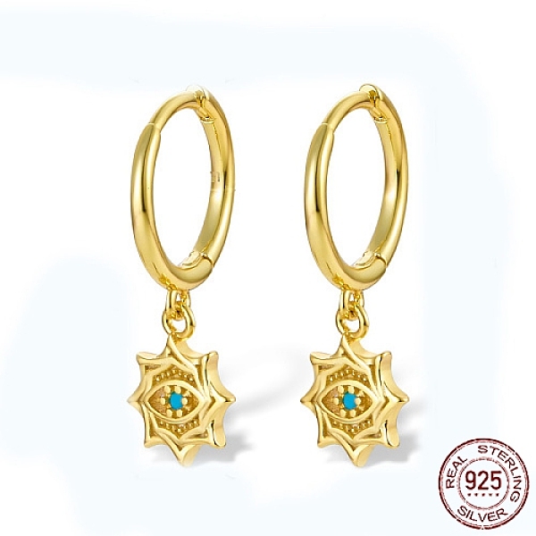 PandaHall 925 Sterling Sliver Dangle Hoop Earrings, Sun with Eye, Real 18K Gold Plated, 22x7mm Sterling Silver Sun
PandaHall 925 Sterling Sliver Dangle Hoop Earrings, Sun with Eye, Real 18K Gold Plated, 22x7mm Sterling Silver Sun