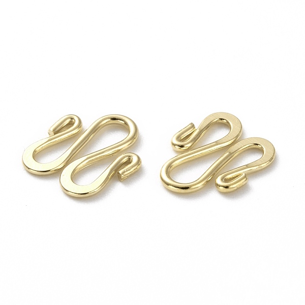 PandaHall Brass S Hook Clasps, Long-Lasting Plated, Real 24K Gold Plated, 11.5x9.5x1mm Brass
PandaHall Brass S Hook Clasps, Long-Lasting Plated, Real 24K Gold Plated, 11.5x9.5x1mm Brass