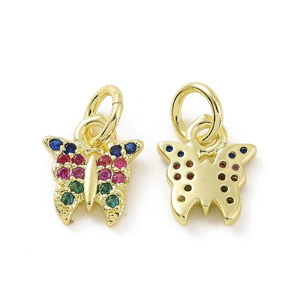 PandaHall Brass Micro Pave Colorful Cubic Zirconia Charms, with Jump Ring, Butterfly Charm, Real 18K Gold Plated, 9x7.5x2mm, Hole: 3.2mm...
PandaHall Brass Micro Pave Colorful Cubic Zirconia Charms, with Jump Ring, Butterfly Charm, Real 18K Gold Plated, 9x7.5x2mm, Hole: 3.2mm...