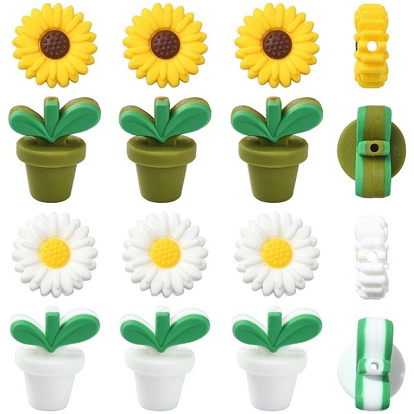 PandaHall 20Pcs 4 Styles Food Grade Eco-Friendly Silicone Beads, Chewing Beads For Teethers, DIY Nursing Necklaces Making, Daisy and Plant..., Multicolor
PandaHall 20Pcs 4 Styles Food Grade Eco-Friendly Silicone Beads, Chewing Beads For Teethers, DIY Nursing Necklaces Making, Daisy and Plant..., Multicolor