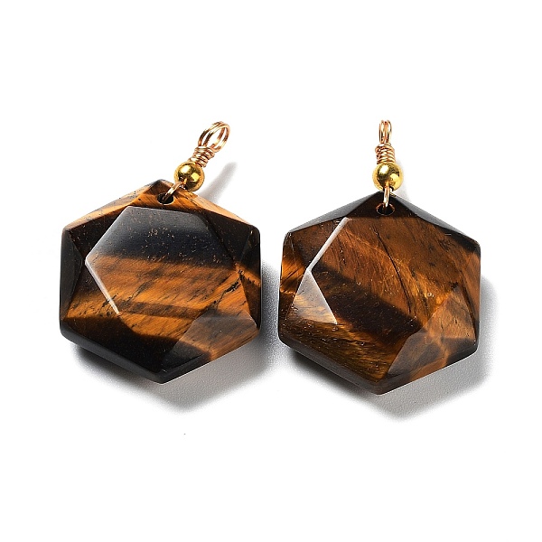 PandaHall Natural Tiger Eye Pendants, with Rack Plating Golden Tone Brass Loops, Faceted Star, 39~40x25x8.5~10mm, Hole: 3mm Tiger Eye Star
PandaHall Natural Tiger Eye Pendants, with Rack Plating Golden Tone Brass Loops, Faceted Star, 39~40x25x8.5~10mm, Hole: 3mm Tiger Eye Star