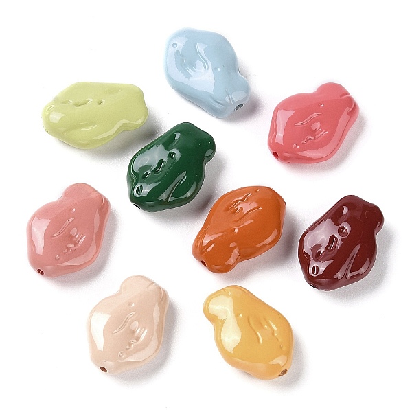 PandaHall Baking Paint Acrylic Beads, Nuggets, Mixed Color, 24.5x17.5x8.5mm, Hole: 1.6mm Acrylic Nuggets Multicolor
PandaHall Baking Paint Acrylic Beads, Nuggets, Mixed Color, 24.5x17.5x8.5mm, Hole: 1.6mm Acrylic Nuggets Multicolor