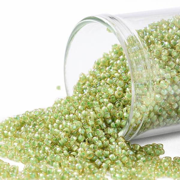PandaHall TOHO Round Seed Beads, Japanese Seed Beads, (946) Light Green Lined Topaz, 15/0, 1.5mm, Hole: 0.7mm, about 15000pcs/50g Glass...
PandaHall TOHO Round Seed Beads, Japanese Seed Beads, (946) Light Green Lined Topaz, 15/0, 1.5mm, Hole: 0.7mm, about 15000pcs/50g Glass...