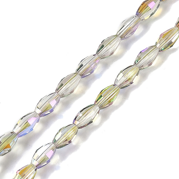 PandaHall Electroplate Glass Beads Strands, Half Plated, Faceted, Oval, Beige, 7.5x4.5mm, Hole: 0.9mm, about 60pcs/strand, 17.32''(44cm)..., Yellow
PandaHall Electroplate Glass Beads Strands, Half Plated, Faceted, Oval, Beige, 7.5x4.5mm, Hole: 0.9mm, about 60pcs/strand, 17.32''(44cm)..., Yellow