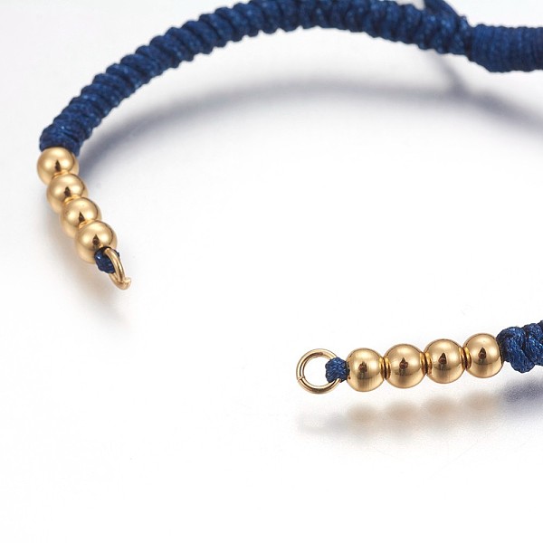 PandaHall Nylon Cord Braided Bead Bracelets Making, with Brass Beads, Long-Lasting Plated, Real 24K Gold Plated, Marine Blue, 10-1/4 inch...
PandaHall Nylon Cord Braided Bead Bracelets Making, with Brass Beads, Long-Lasting Plated, Real 24K Gold Plated, Marine Blue, 10-1/4 inch...