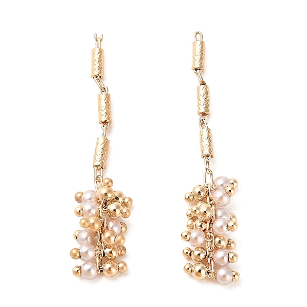 PandaHall Rack Plating Brass Column Glass Seed Beads Links Connector Charms, Real 18K Gold Plated, Seashell Color, 39mm, Hole: 2x0.6mm Brass...
PandaHall Rack Plating Brass Column Glass Seed Beads Links Connector Charms, Real 18K Gold Plated, Seashell Color, 39mm, Hole: 2x0.6mm Brass...