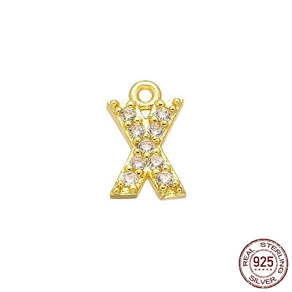 PandaHall Real 18K Gold Plated 925 Sterling Silver Micro Pave Clear Cubic Zirconia Charms, Initial Letter, Letter X, 9x5x1mm, Hole: 0.9mm...
PandaHall Real 18K Gold Plated 925 Sterling Silver Micro Pave Clear Cubic Zirconia Charms, Initial Letter, Letter X, 9x5x1mm, Hole: 0.9mm...