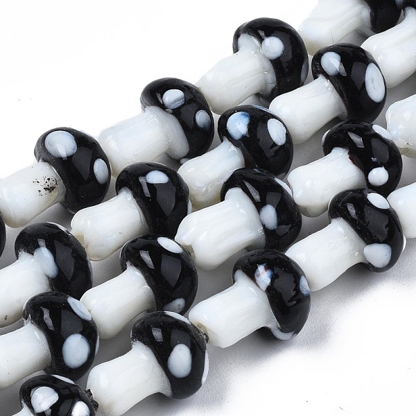 PandaHall Mushroom Handmade Lampwork Beads Strands, Black, 12.5~14x10~11mm, Hole: 1.2~1.5mm, about 24~25pcs/strand, 12.20 inch~12.99 inch...
PandaHall Mushroom Handmade Lampwork Beads Strands, Black, 12.5~14x10~11mm, Hole: 1.2~1.5mm, about 24~25pcs/strand, 12.20 inch~12.99 inch...