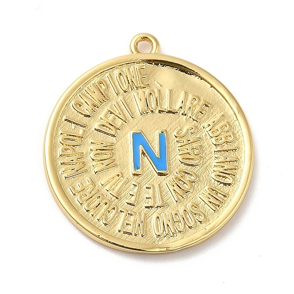 PandaHall Rack Plating Brass Enamel Pendant, Lead Free & Cadmium Free, Long-Lasting Plated, Flat Round with Letter N Charm, Real 18K Gold...
PandaHall Rack Plating Brass Enamel Pendant, Lead Free & Cadmium Free, Long-Lasting Plated, Flat Round with Letter N Charm, Real 18K Gold...