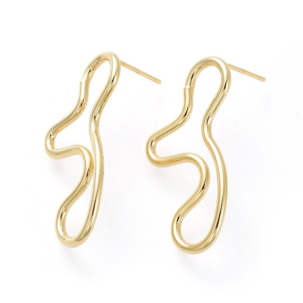 PandaHall Brass Stud Earrings, with Ear Nuts and 925 Sterling Silver Pin, Golden, 30.5~31x14~15mm, Pin: 0.7mm Brass
PandaHall Brass Stud Earrings, with Ear Nuts and 925 Sterling Silver Pin, Golden, 30.5~31x14~15mm, Pin: 0.7mm Brass