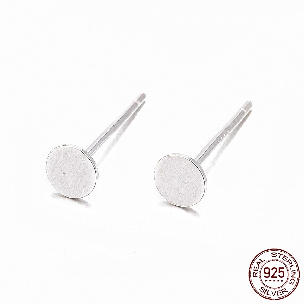 PandaHall 925 Sterling Silver Flat Pad Stud Earring Findings, Earring Posts with 925 Stamp, Silver, tray: 4mm, 11.5mm, Pin: 0.8mm Sterling...
PandaHall 925 Sterling Silver Flat Pad Stud Earring Findings, Earring Posts with 925 Stamp, Silver, tray: 4mm, 11.5mm, Pin: 0.8mm Sterling...