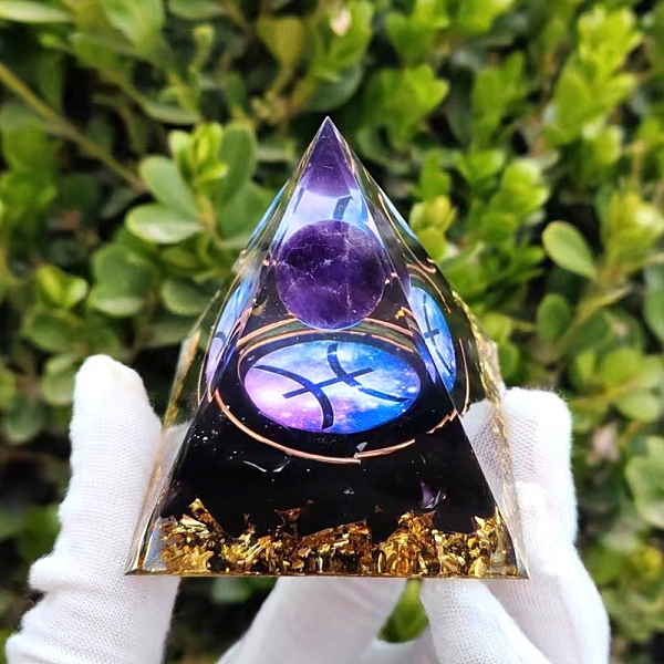 PandaHall Orgonite Pyramid Resin Energy Generators, Reiki Natural Amethyst & Natural Obsidian Chips Inside for Home Office Desk Decoration...
PandaHall Orgonite Pyramid Resin Energy Generators, Reiki Natural Amethyst & Natural Obsidian Chips Inside for Home Office Desk Decoration...
