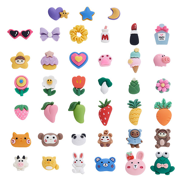 PandaHall Yilisi 60 Sets 20 Style Opaque Resin Cabochons, Mixed Shapes, Mixed Color, 10.5~24x7~22x4~9.5mm, 3 Sets/style Resin Mixed Shapes..., Multicolor
PandaHall Yilisi 60 Sets 20 Style Opaque Resin Cabochons, Mixed Shapes, Mixed Color, 10.5~24x7~22x4~9.5mm, 3 Sets/style Resin Mixed Shapes..., Multicolor