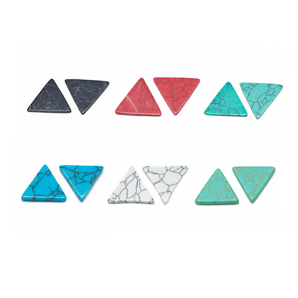 PandaHall Synthetic Malachite Cabochons, Triangle, Mixed Color, 6x7x1.5mm Synthetic Turquoise Triangle Multicolor
PandaHall Synthetic Malachite Cabochons, Triangle, Mixed Color, 6x7x1.5mm Synthetic Turquoise Triangle Multicolor