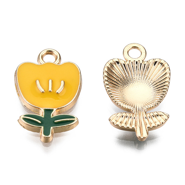 PandaHall Eco-Friendly Zinc Alloy Pendants, with Enamel, Flower, Cadmium Free & Nickel Free & Lead Free, Golden, Gold, 19.5x11.5x3mm, Hole... 
PandaHall Eco-Friendly Zinc Alloy Pendants, with Enamel, Flower, Cadmium Free & Nickel Free & Lead Free, Golden, Gold, 19.5x11.5x3mm, Hole...