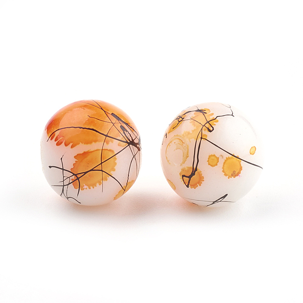 PandaHall Drawbench & Baking Painted Glass Beads Strands, Round, Orange, 16mm, Hole: 1.5mm, about 50pcs/strand, 31.4 inch Glass Round...
PandaHall Drawbench & Baking Painted Glass Beads Strands, Round, Orange, 16mm, Hole: 1.5mm, about 50pcs/strand, 31.4 inch Glass Round...