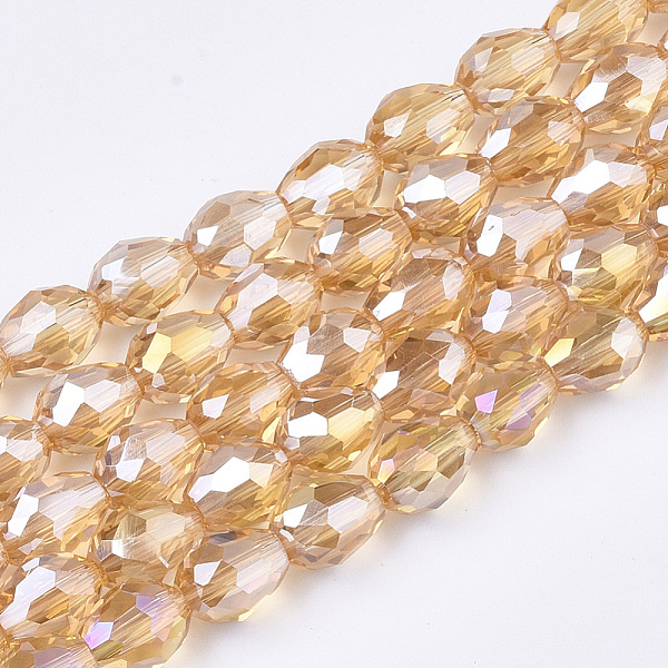 PandaHall Electroplate Glass Beads Strands, AB Color Plated, Faceted, Teardrop, Goldenrod, 7.5~8x6mm, Hole: 1mm, about 66~68pcs/strand, 22.6..., Gold
PandaHall Electroplate Glass Beads Strands, AB Color Plated, Faceted, Teardrop, Goldenrod, 7.5~8x6mm, Hole: 1mm, about 66~68pcs/strand, 22.6..., Gold