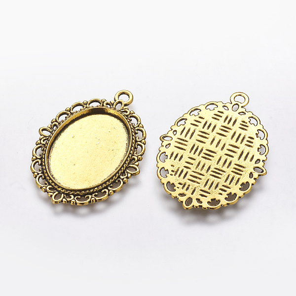 PandaHall Zinc Alloy Pendant Settings for Cabochon & Rhinestone, DIY Findings for Jewelry Making, Cadmium Free & Nickel Free & Lead Free...
PandaHall Zinc Alloy Pendant Settings for Cabochon & Rhinestone, DIY Findings for Jewelry Making, Cadmium Free & Nickel Free & Lead Free...