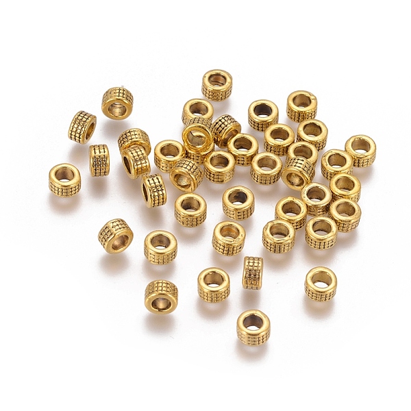 PandaHall Tibetan Style Beads, Antique Golden Color, Lead Free & Cadmium Free, Column, Size: about 5mm in diameter, 3mm long, hole: 3mm...
PandaHall Tibetan Style Beads, Antique Golden Color, Lead Free & Cadmium Free, Column, Size: about 5mm in diameter, 3mm long, hole: 3mm...