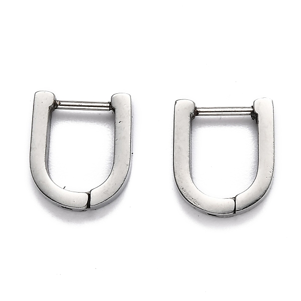 PandaHall 304 Stainless Steel Huggie Hoop Earrings, U Shape, Stainless Steel Color, 13x11x3mm, Pin: 1mm 304 Stainless Steel Letter
PandaHall 304 Stainless Steel Huggie Hoop Earrings, U Shape, Stainless Steel Color, 13x11x3mm, Pin: 1mm 304 Stainless Steel Letter